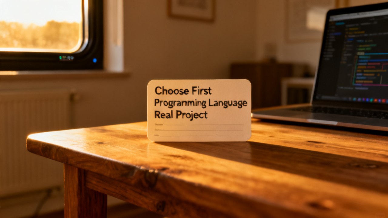 Choose a First Programming Language for a Real Project desk detail