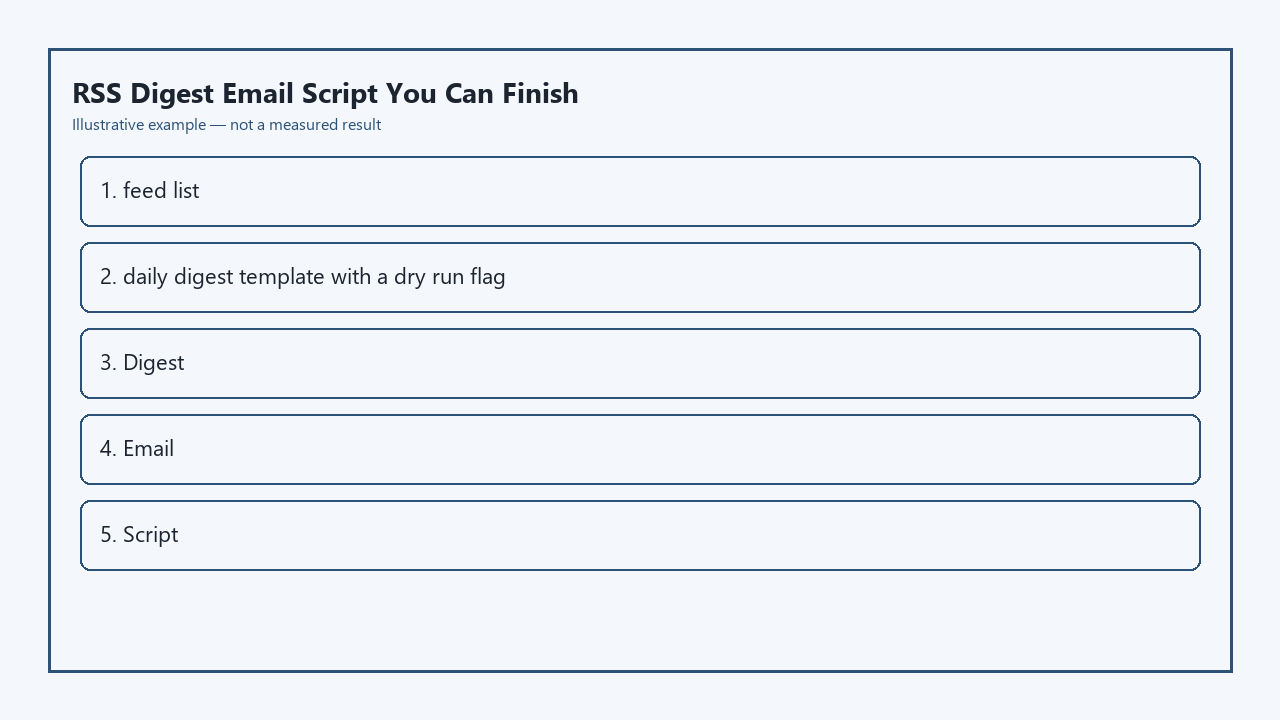 Illustrative card for RSS Digest Email Script You Can Finish