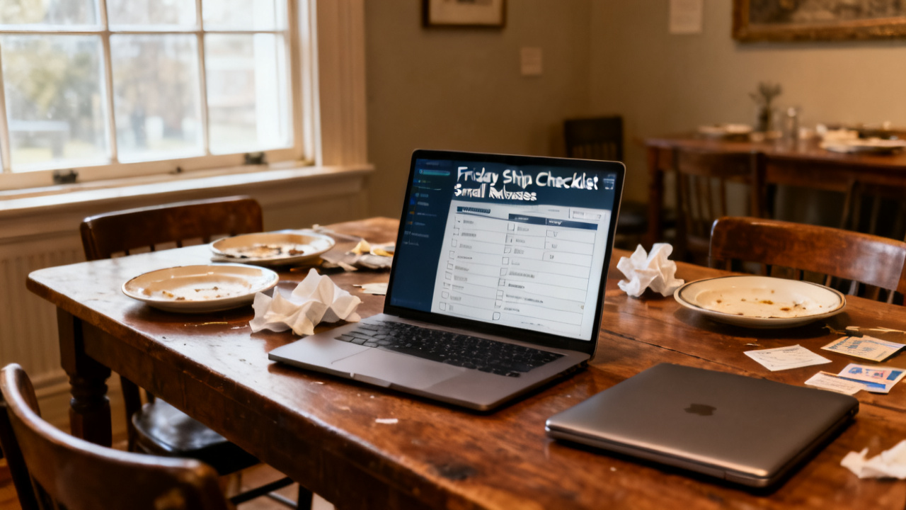Friday Ship Checklist for Small Releases workspace scene